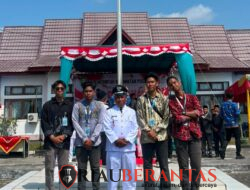 Tumbuhkan Jiwa Nasionalisme, Mahasiswa KKN UMRI Kelompok 51 Ikuti Upacara HUT ke-81 RI di Pusako