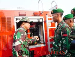 Dua Mobil Damkar Bantuan Kasad Perkuat Kesiapsiagaan Puslatpur Kodiklatad
