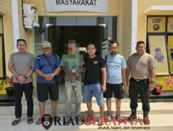 Buron 10 Bulan, Terduga Pelaku Pembunuhan Rohil Dibekuk di Tengah Kebun Sawit Jambi