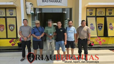 Buron 10 Bulan, Terduga Pelaku Pembunuhan Rohil Dibekuk di Tengah Kebun Sawit Jambi
