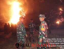 Kodam XIX/Tuanku Tambusai Kerahkan Kodim 0313/Kampar, Yonif 132/BS dan Yonif TP 898, Karhutla di Kampar Berhasil Dikendalikan