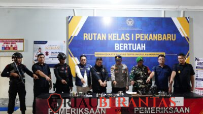 Rutan Pekanbaru Gelar Razia Gabungan, Perkuat Deteksi Dini Gangguan Keamanan