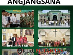 Sambut HUT ke-81 TNI, Danrem 031/WB Dampingi Pangdam XIX/TT Gelar Anjangsana