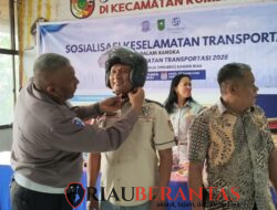Jasa Raharja Riau Bersama Ditlantas Polda Riau Gelar Sosialisasi Keselamatan Transportasi