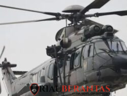 Pantau Karhutla Riau, Heli Caracal TNI AU Sisir Wilayah Kampar