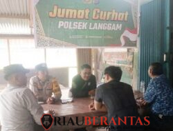 Narkoba, Pencurian Sawit dan Judi Online Disorot Warga di Jumat Curhat Polsek Langgam