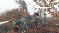 Kodam XIX/Tuanku Tambusai Intensifkan Pemadaman Karhutla di Sejumlah Wilayah Riau