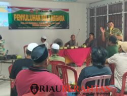 Wujudkan Ketahanan Wilayah, Satgas TMMD ke-130 Kodim 0314/Inhil Gelar Penyuluhan Bela Negara di Keritang
