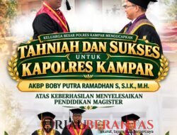Di Tengah Kesibukan Tugas, Kapolres Kampar Selesaikan Studi Magister di Universitas Lancang Kuning