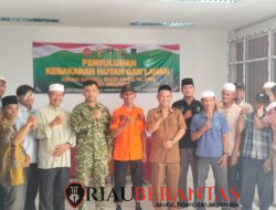 Perkuat Ketahanan Lingkungan, TMMD Kodim 0314/Inhil Bersama BPBD Gelar Penyuluhan Karhutla di Keritang