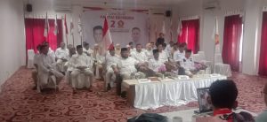 Momen HUT Ke 15 Tahun 2023, Pengurus DPC Partai Gerindra Rohul Gelar Vidcon Dengan Ketum H Prabowo Subianto    